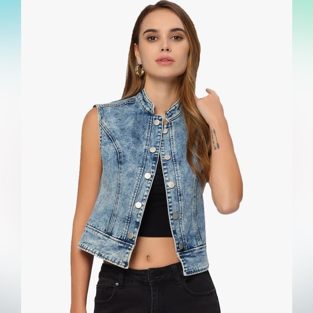 Allegra K Denim Veat